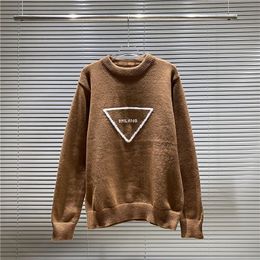 Designer Sweater Mens Womens Warm Sweater Fashion Pullover Long Sleeve Loose Hoodie Couple Top Inverted Triangle Letter Printing