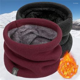 Scarves Winter Plush Muffler Woolen Knitting Neck Cover Men Women Cold-Proof Scarf Face Outdoors Warm Skating Cycling Neckerchief