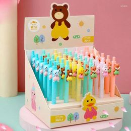 Pcs/lot Cartoon Forest Animal Press Gel Pen Cute 0.5mm Black Ink Pens Stationery Office School Writing Supplies Wholesale