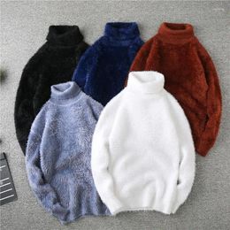 Men's Sweaters Zongke Solid Turtleneck Men Clothing High Collar Pullover Sweater Knit Turtle Neck Man Clothes 2023 Autumn