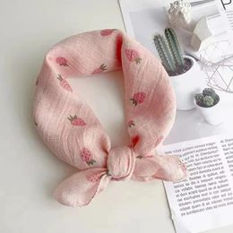 Scarves Spring Autumn Children's Cotton And For Boys Girls Thin Cute Small Square Babies Saliva Triangle