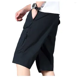 Men's Shorts Summer Beach Short Men Cargo Cotton Wide Leg Loose Baggy Boardshorts Elastic Waist Drawstring Pocket Plus Size XL-6XL