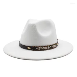 Berets Hat Women Fedora Hats Casual Solid For Men Belt Panama Dress Formal Wedding Winter Sombreros De Mujer