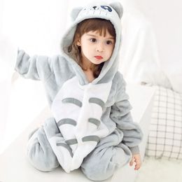 Pyjamas Children Pyjamas Kids Baby Girls Boys Totoro Jumpsuits Costume Long Sleeve Children Sleepwear Onesies Pyjamas Children Clothing 231027