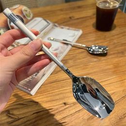 Spoons Coffee Spoon Household Feel Comfortable Mirror Polishing Thickening Materials Durable Kitchen Bar Supplies Stainless Steel