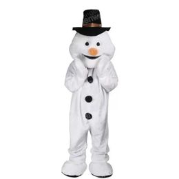 Halloween Snowman Mascot Costume Cartoon Character Outfits Suit Adults Size Outfit Birthday Christmas Carnival Fancy Dress For Men Women