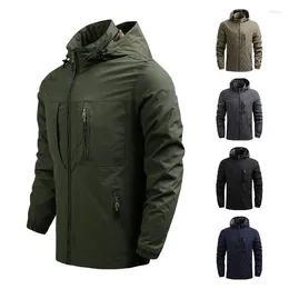 Men's Jackets Spring And Autumn Slim Fit Versatile Charge Coat Quick Drying Windproof Thin Casual Outdoor Waterproof Jacket