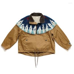 Men's Jackets Kapital Japan Casual Ethnic Style Pullover Stitched Cashmere Women And Men Loose Ameikaji Corduroy Jacket