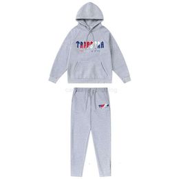 Men's Trapstar Tracksuit Hoodie Full Rainbow Towel Embroidery Decoding Y2k Hoodies Sportswear Warm Women Sportswear Suit Zipper Trousers S-xl 5wk2l