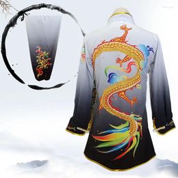 Clothing Sets 2023 Children's Martial Arts Chinese Uniform Long Sleeve Colour Traditional Training LE085