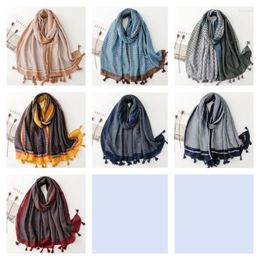 Scarves Autumn And Winter For Men Women Lovers Thickened Soft Geometric Tassels Travel Shawls.