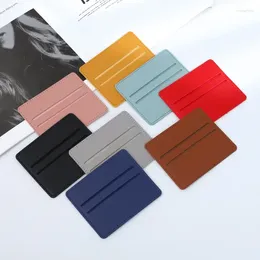 Card Holders Case Leather Change Document Po Pu Mini Slim Business Holder