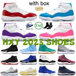 With Box Basketball Shoes Jumpman 11s High Low Men Women Cherry Midnight Navy Cool Grey 25th Anniversary Space Jam Mens Womens Outdoor Sports Trainers Sneakers