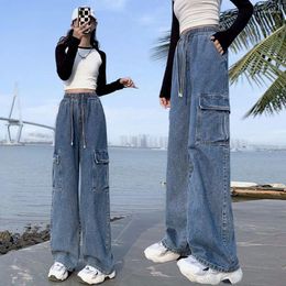 Women's Jeans Loose Tight High Waist Work Denim Trousers Cargo Pants Women Aestethic Korean Style Baggy Woman Oversize Trendyol