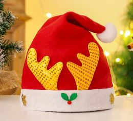 Fashion Different Style Santa Claus Kids Children Hat Single Plush Knitted Home Party Gift Beanie Warm Funny Christmas Hat