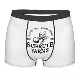 Underpants Funny Boxer Schrute Farms The Office Shorts Panties Man Underwear Tv Show Breathable For Male