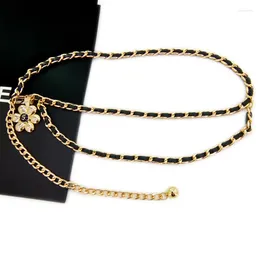 Belts Design Waist Chain Camellia Flower Belt For Women C Styles