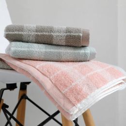Towel 1Pc 34x75cm Cotton Classic Retro Plaid Household Bathroom Soft Hand Adult Face Care Wash Cloth