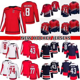 Maglia da hockey Washington Alex Ovechkin John Carlson Dylan Strome Tom Wilson Matthew Phillips Evgeny Kuznetsov Sonny Milano Capitals Anthony Mantha