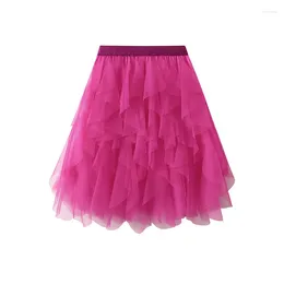 Skirts Summer Little Tutu Skirt Short Fairy Mesh Pettiskirt Female Mini For Women