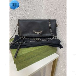 Fashion Genuine leather Luxury Designer Zadig Voltaire Shoulder bags Totes Pochette Rock Swing Your Wings bag womens mens gym Cross Body hH