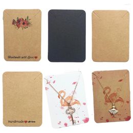 Jewelry Pouches 50pcs 7.8x5.6cm Earring Cards Cardboard Paperboard For Necklace Display Exhibitors Small Business Packaging Material
