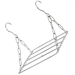 Hangers Clothes Window Drying Rack Outdoor Laundry Hanger Dryer Shoes Shelf Stainless Steel Hanging Line