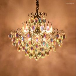 Pendant Lamps European Crystal Chandelier Living Room Restaurant Luxury Creative Personality El Lobby With Led Lighting Fixture