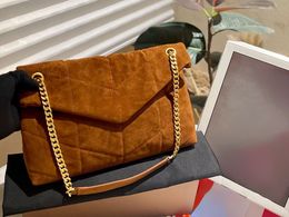 Fashion Shoulder Bags Soft Sheepskin Women Loulou Puffer Genuine Leather Handbag Crossbody Bags Classic Messenger Bag Chain Designer Tote Purse