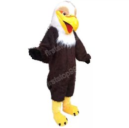Halloween Dark Brown Eagle Mascot Costume Top Quality Cartoon Anime theme character Adults Size Christmas Party Outdoor Advertising Outfit Suit