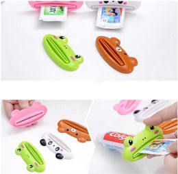 Cartoon Toothpaste Squeezer Dispenser Facial Cleanser Clips Kid Toothpaste Tube Saver Toothpaste Squeezer Bathroom Accessories