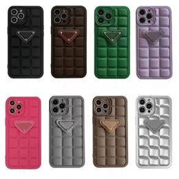 Phone Case Designer iPhone Case for iPhone 15 Pro Max Cases Apple iPhone 14 Pro Max 13 12 11 Pro 14 PLUS X XR XSMax Brand 3D Block Triangle P Cellphone Cases Cover