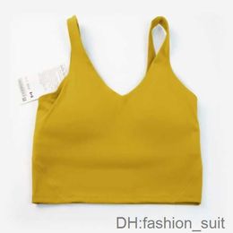 Women's Tanks Camis Lululemen Womens Classic Popular Fitness Bra Butter Soft Gym Crop Yoga Vest Beauty Back Shockproof with Removable Chest Pad Wholesale 9 DX7G