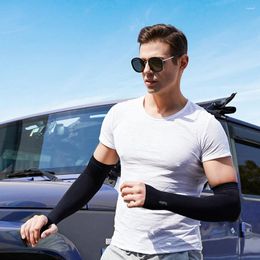 Cycling Gloves 2pcs/set Ice Silk Sunscreen Cuff Summer Riding Cool Sleeves Running Arm