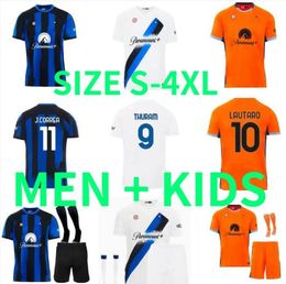 3XL 4XL 23 24 LUKAKU InterS LAUTARO Milans soccer jerseys ANNIVERSARY CORREA DZEKO BARELLA SKRINIAR 2023 2024 BROZOVIC Home away football shirt men kids kit