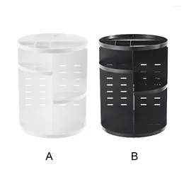 Storage Boxes 360 Degree Rotating Cosmetic Case Plastic Makeup Organiser Box Shelf