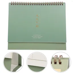 Desk Calendar Mini Office Schedule Decorate Desktop Foldable Planner Paper Adorn