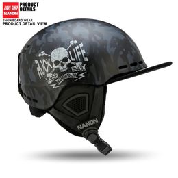 Ski Helmets NANDN Ski Helmet Integrally-molded Snowboard helmet Men Women Skating Skateboard 231030