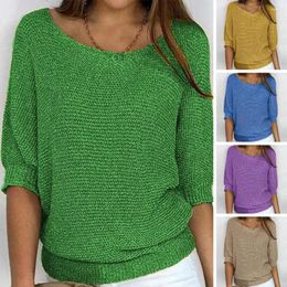 Women's Sweaters Elegant Women Sweater Oversized Knitted Basic Pullovers O Neck Loose Soft Female Knitwear Jumper