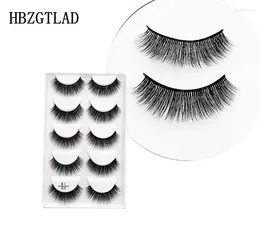 False Eyelashes 2023 5 Pairs Real Mink 3D Natural Lashes Soft Eyelash Extension Makeup Kit Cilios 19