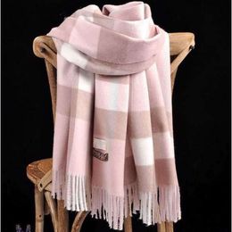 Designer cashmere scarf Winter women and men long Scarf quality Headband fashion classic printed Cheque Big Plaid Shawls 20DE9/7845120