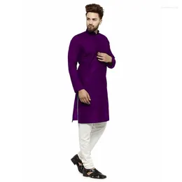 Ethnic Clothing Men Cotton Long-sleeve Top Fashion Leisure And Comfortable Home Wear Pajamas