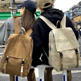 Backpack Outdoor Bags Canvas Women's Backpack Suitable Teenage Girls Backpack Large Capacity Student Backpack Men's Black Bagstylishhandbagsstore