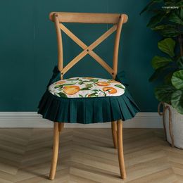 Chair Covers Nordic Semi-surrounded Soft Bag Cushion Home Dining Strap Pad Office Small Round Stool Seat