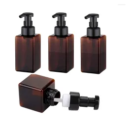 Liquid Soap Dispenser Amber Foaming Refillable Pump Bottle For Shampoo Body Wash Lotion Foam Bottles Conditioner