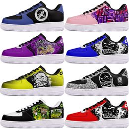 DIY shoes winter beautiful black autumn mens Leisure shoes one for men women platform casual sneakers Classic clean cartoon graffiti trainers sports 62292