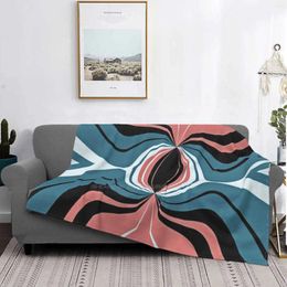 Blankets Pattern In Teal Pink And Black Latest Super Soft Warm Light Thin Blanket Ele Bold Graceful Planetlucky Ity Design Luxe Luxury