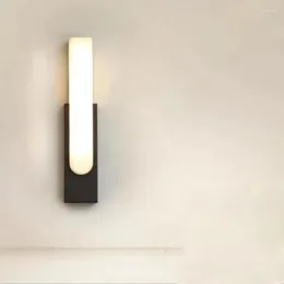 Wall Lamp Luxury Imitation Marble Living Room Bedroom Home Decor Light Nordic El Bedside Aisle Corridor Lighting AC85-265V