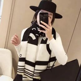 Scarf Designer Cotton Long Scarves Fashion Luxury Necks Winter Wool Scarves Women Wraps Striped letter Printed head scarf