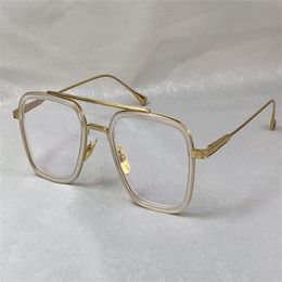 fashion design male optical glasses 006 square K gold frame simple style transparent eyewear top quality clear lens2444
